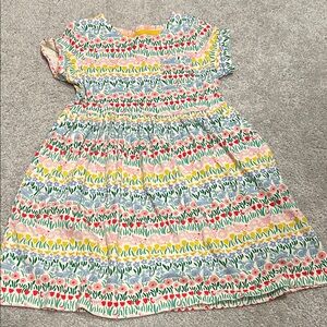 Mini Boden Spring Print Cotton Dress